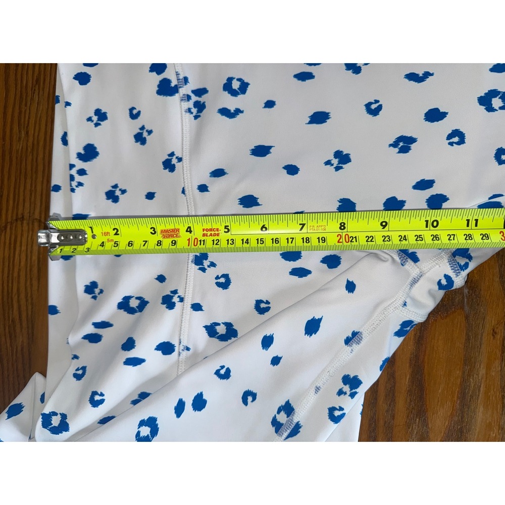 Sage Collective Womens Blue Leopard Print High Waisted Leggings Size Medium - Picture 5 of 9